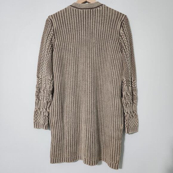 NEW Coldwater Creek Vintage Wash Mixed Pattern Knit Cardigan Sweater, S - Picture 6 of 10